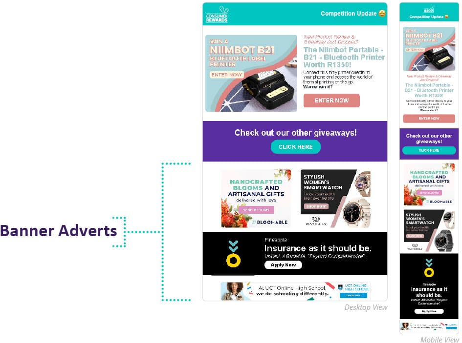 Banner adverts